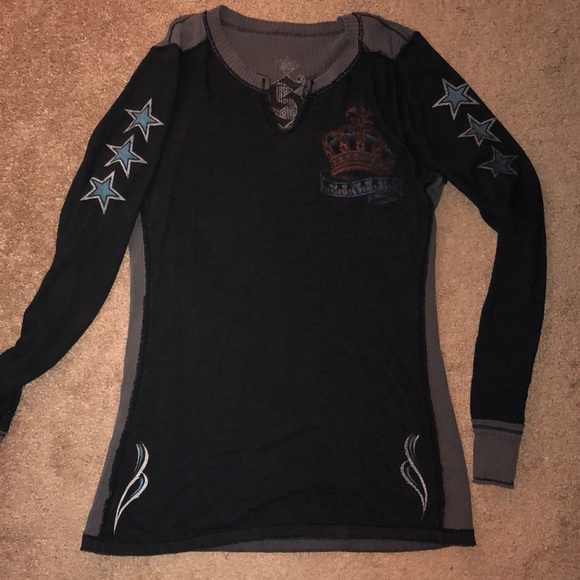 Sinful Tops - Sinful by Affliction Reversible Thermal Ladies
